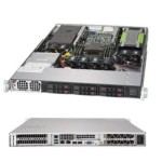 ซุปเปอร์ไมโคร SYS-1019GP-TT SuperServer X11SPG-TF 1U 6x2.5 2xGPU
